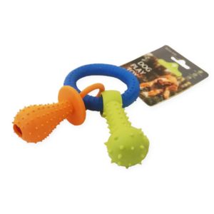 Keyring with spiky soothers